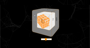 Apercu du site de démo d'un cube en 3D